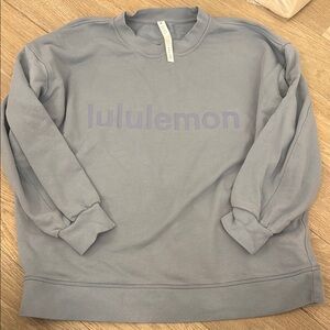 lululemon athletica Blue/Gray Logo sweatshirt
